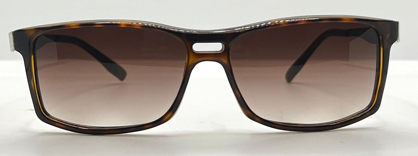 Gucci Gg1588|S Qzuej Tortoise Wrap Sunglasses W|New, Custom Gradient Lenses-Original Case-Italy