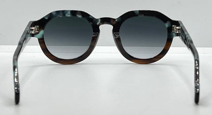Entourage of 7 “Serrano” 09-04 Sunglasses-Blue Granite|Tortoise-Handmade in Japan-New|Unworn-Full Kit