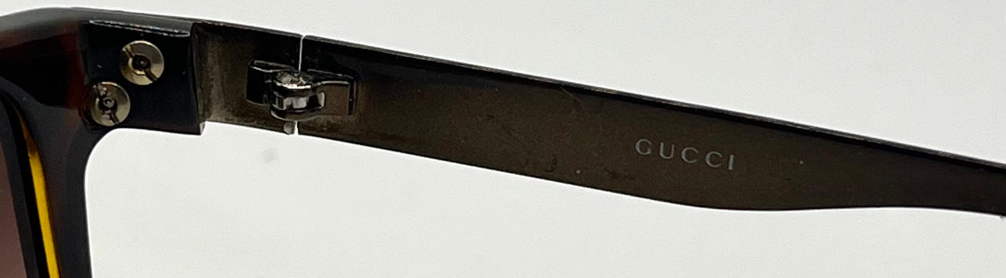 Gucci Gg1588|S Qzuej Tortoise Wrap Sunglasses W|New, Custom Gradient Lenses-Original Case-Italy