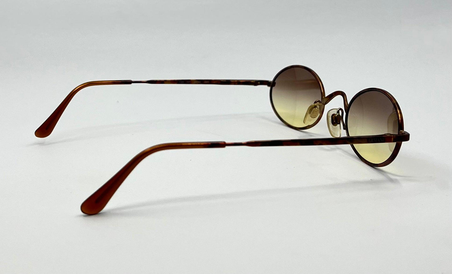 Giorgio Armani 122 727 Vintage Round Sunglasses W|New Gradient Tinted Custom Lenses-Unworn|Deadstock