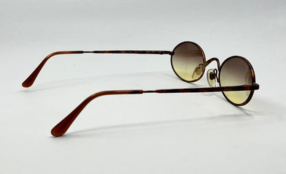 Giorgio Armani 122 727 Vintage Round Sunglasses W|New Gradient Tinted Custom Lenses-Unworn|Deadstock