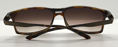Gucci Gg1588|S Qzuej Tortoise Wrap Sunglasses W|New, Custom Gradient Lenses-Original Case-Italy