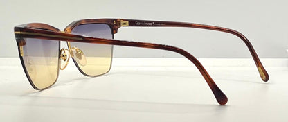 Versace 343 747 Vintage Half-Rim Sunglasses w|New Gradient Custom Tinted Lenses-56mm