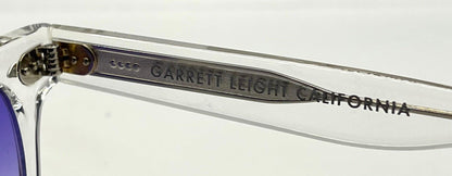 Garrett Leight Canter Cr Crystal Sunglasses W|New Violet Fade Custom Lenses-47Mm-New|Unworn