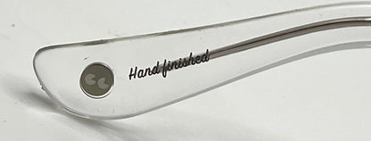 Garrett Leight Canter Cr Crystal Sunglasses W|New Violet Fade Custom Lenses-47Mm-New|Unworn