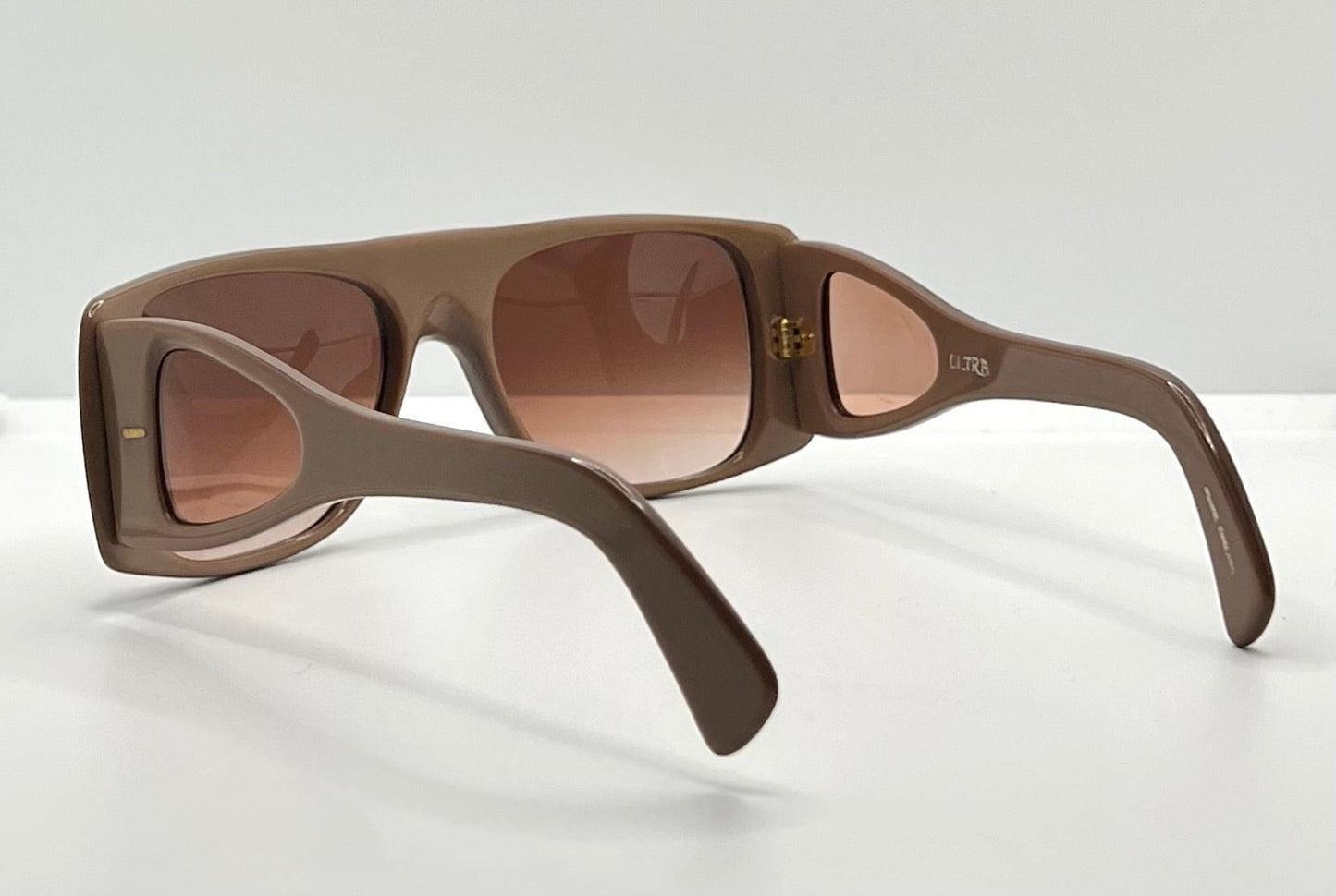 Ultra “Zorro” Vintage Sunglasses W|New, Custom Brown To Rose Gradient Lenses – Side Shields – Deadstock