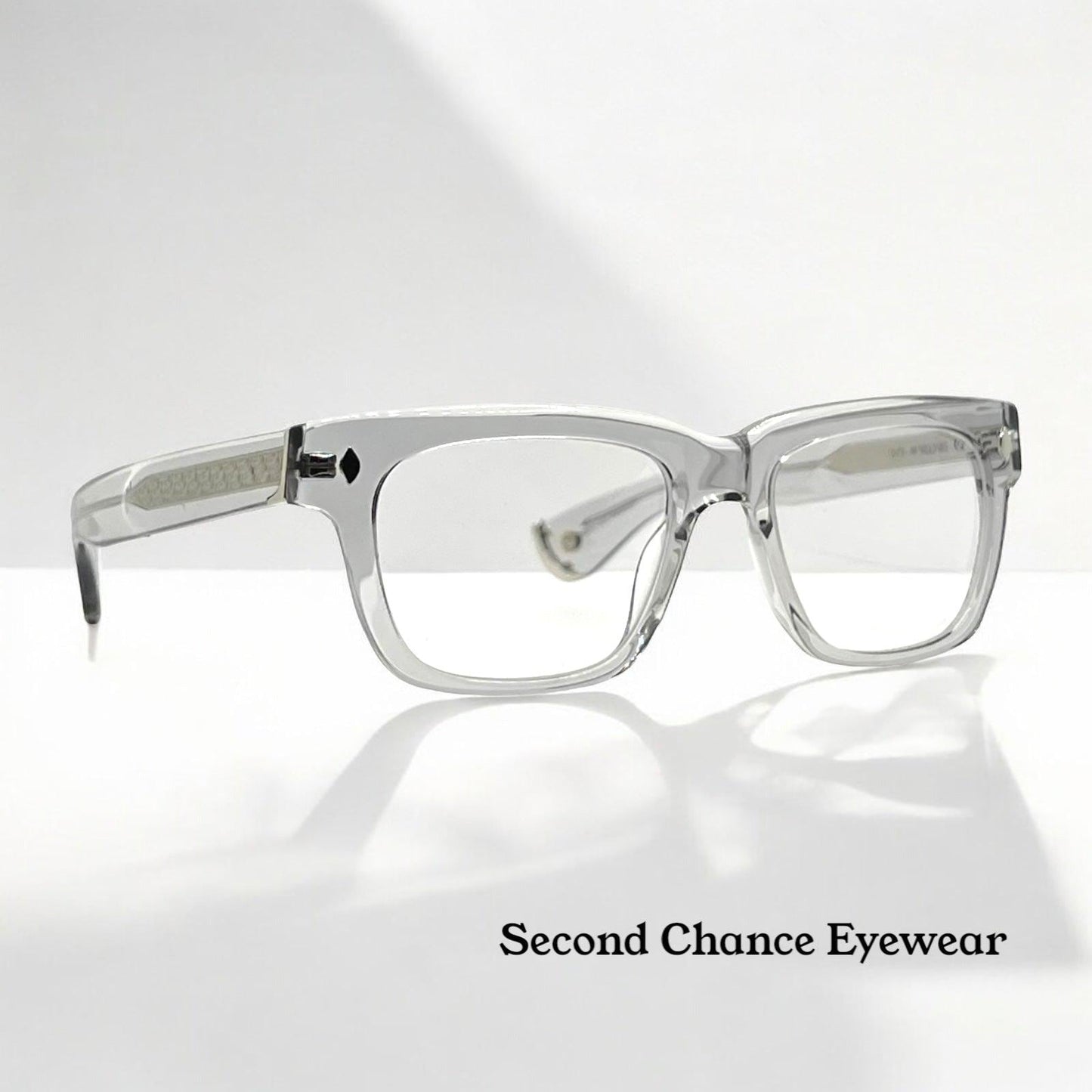 Garrett Leight X Officine Générale Ogx Optical Frame-Crystal 50-20Mm-New|Full Kit