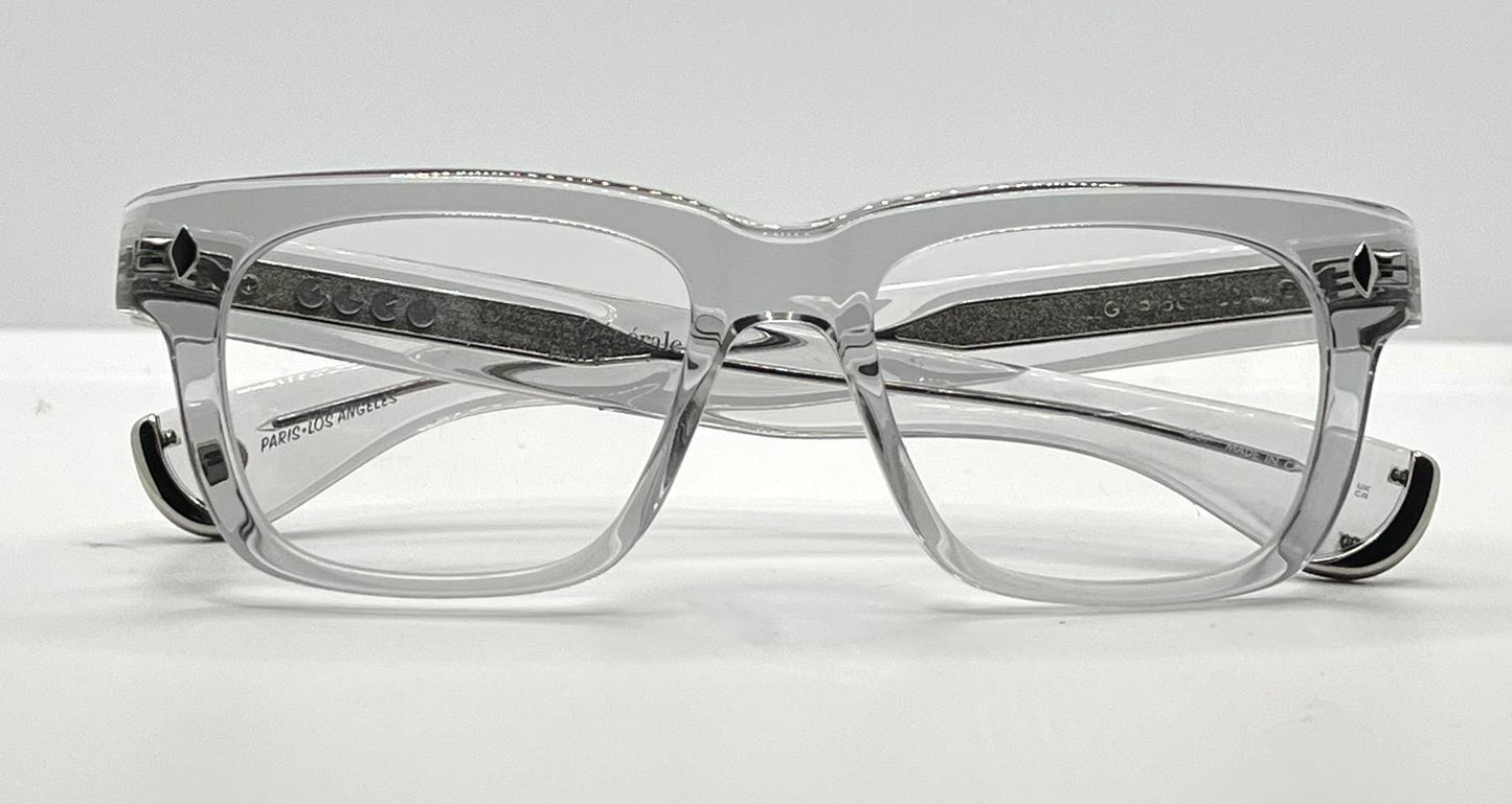 Garrett Leight X Officine Générale Ogx Optical Frame-Crystal 50-20Mm-New|Full Kit