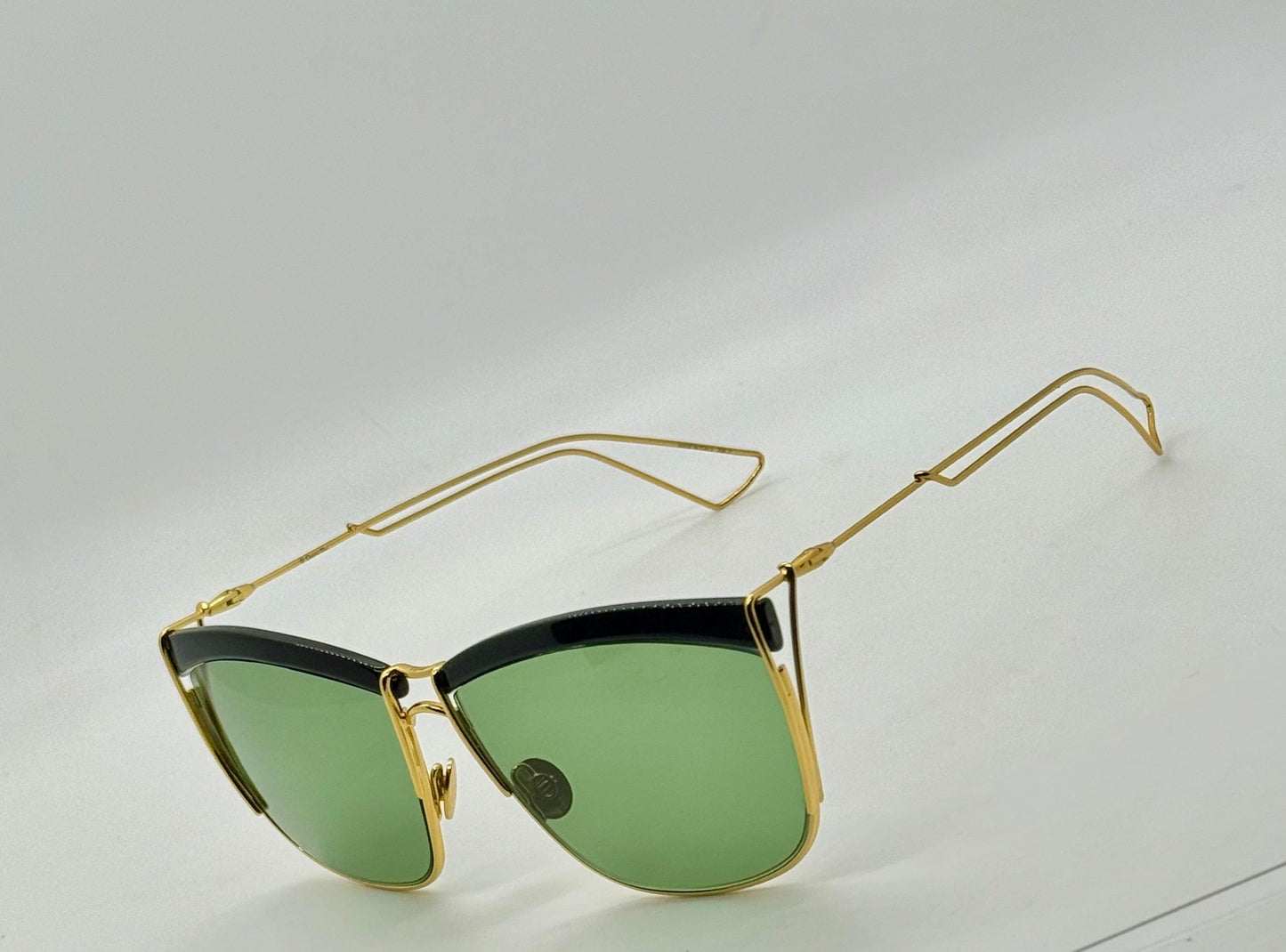 DiorSoElectric Rare Gold Green Sunglasses-Full Kit Authentic-Deadstock|New