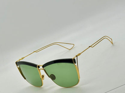 DiorSoElectric Rare Gold Green Sunglasses-Full Kit Authentic-Deadstock|New