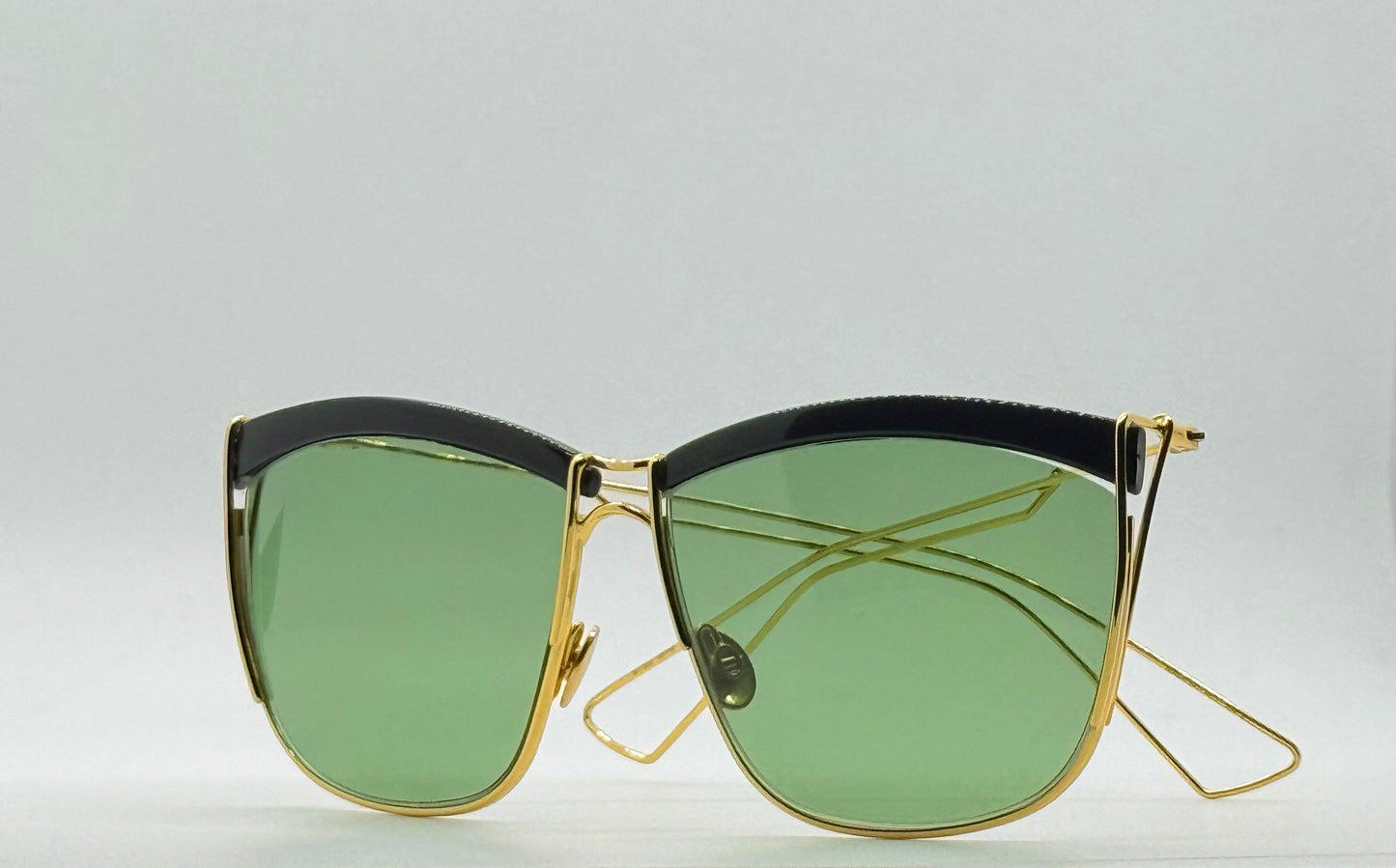 DiorSoElectric Rare Gold Green Sunglasses-Full Kit Authentic-Deadstock|New