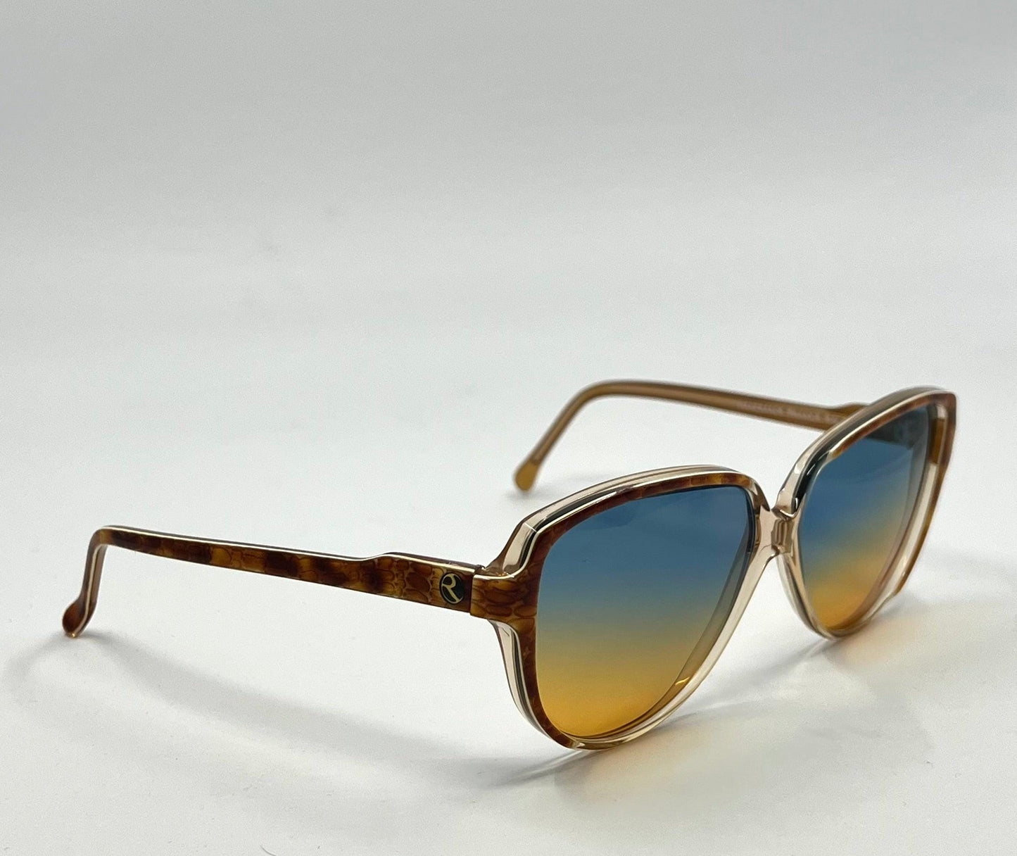 Rochas Paris 4604 Vintage Sunglasses w|New Gradient Tint Custom Lenses-Handmade in France-Unworn
