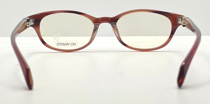 Kio Yamato Kp-126U 49Mm Red Oval Eyeglasses-New|Unworn-Japan Handmade
