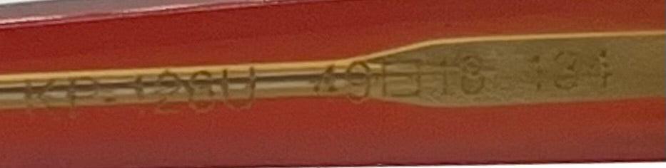 Kio Yamato Kp-126U 49Mm Red Oval Eyeglasses-New|Unworn-Japan Handmade