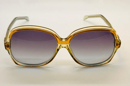 Vintage Emilio Pucci Sunglasses-Amber Gold Gradient Grey Lenses-Nos|Unworn