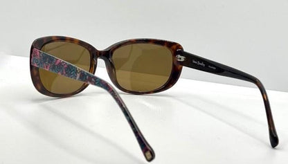 Deadstock Vera Bradley Karina Kaleidoscope Kal Tortoise Sunglasses – Custom Polarized Lenses – 54-16-135