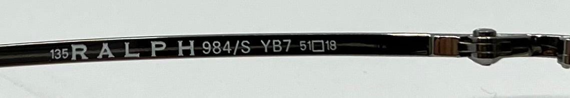 Ralph Lauren 984|S Yb7 Vintage Sunglasses- Silver Y2K Deadstock|Unworn-51Mm