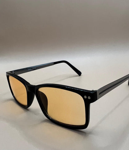 Abbot Optical Amber Lens, Blue Light Blocking Gaming & Computer Glasses-Brand New (Magnification +1.0-3.5)