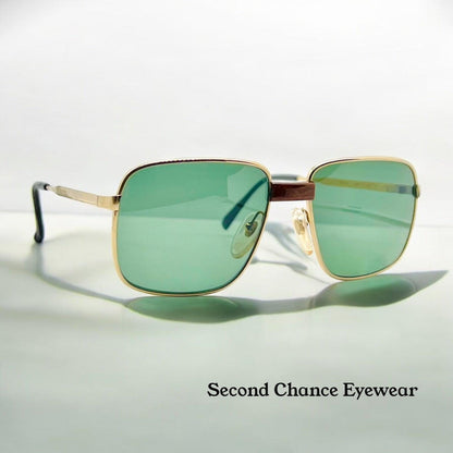 Gehami 381 G2 Vintage Gold Sunglasses-Original Lenses-Deadstock Italy