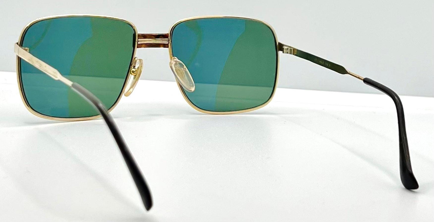 Gehami 381 G2 Vintage Gold Sunglasses-Original Lenses-Deadstock Italy