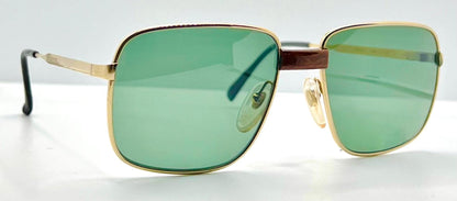 Gehami 381 G2 Vintage Gold Sunglasses-Original Lenses-Deadstock Italy
