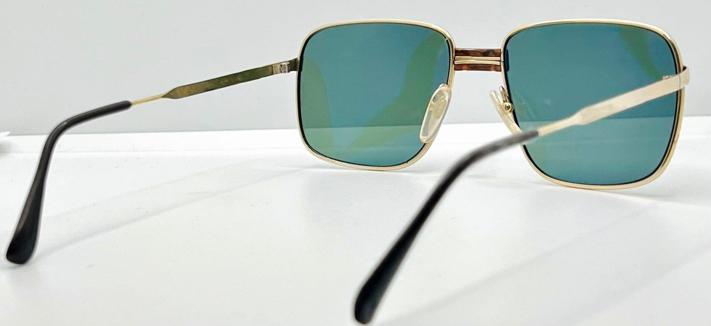 Gehami 381 G2 Vintage Gold Sunglasses-Original Lenses-Deadstock Italy