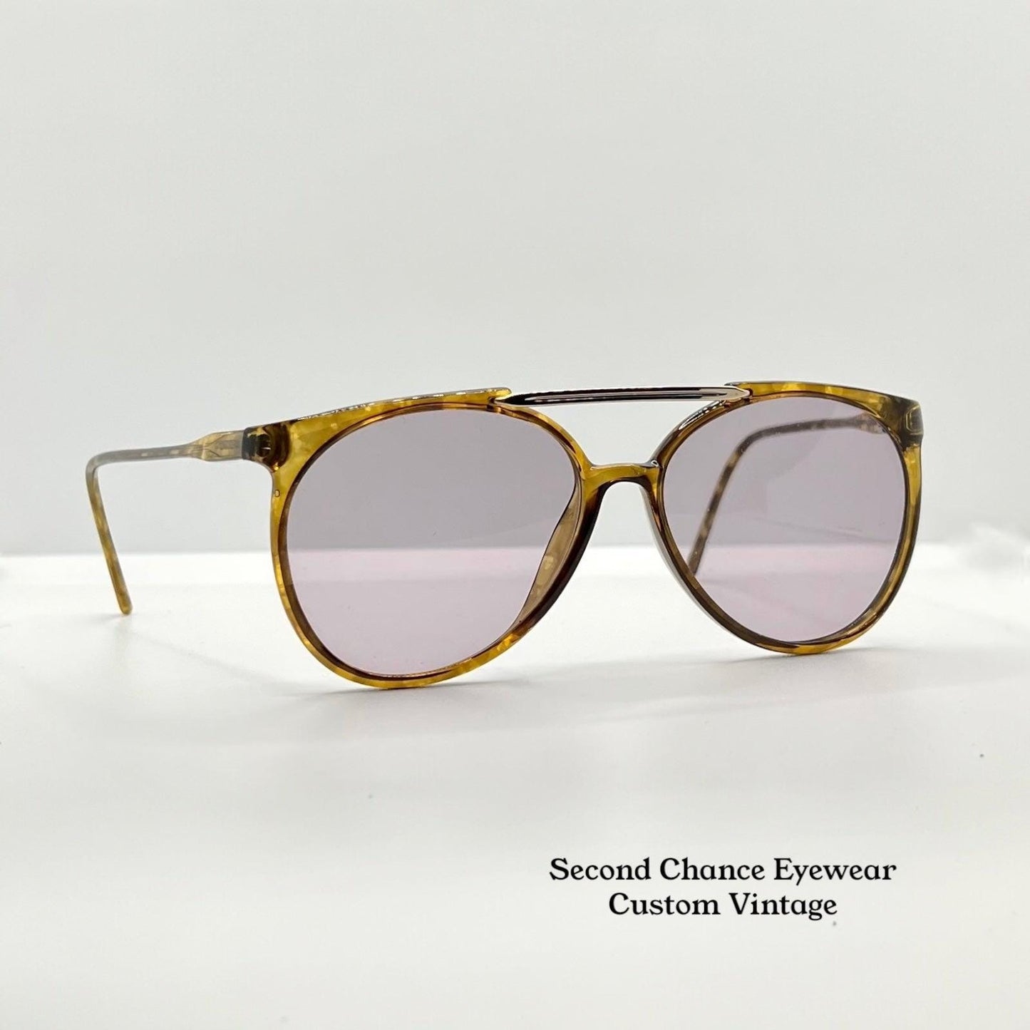 Carrera 5332 12 Vintage Sunglasses w|New, Custom Solid Lavender Lenses