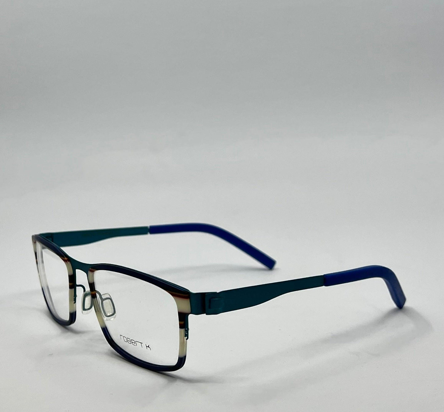 Robert K Eye Society Pepe 55-18-145 Blue Optical Frame Made in Germany