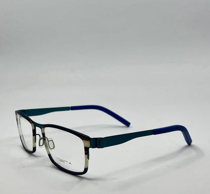 Robert K Eye Society Pepe 55-18-145 Blue Optical Frame Made in Germany