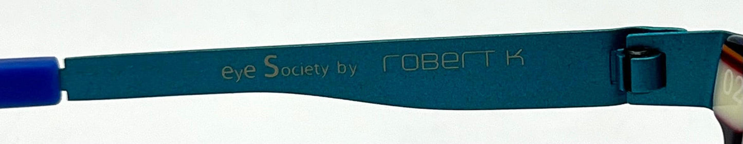 Robert K Eye Society Pepe 55-18-145 Blue Optical Frame Made in Germany