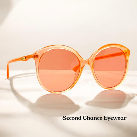 Gucci Gg0257S 006-Neon Pink Round Sunglasses – Full Kit-Deadstock|Unworn – Italy