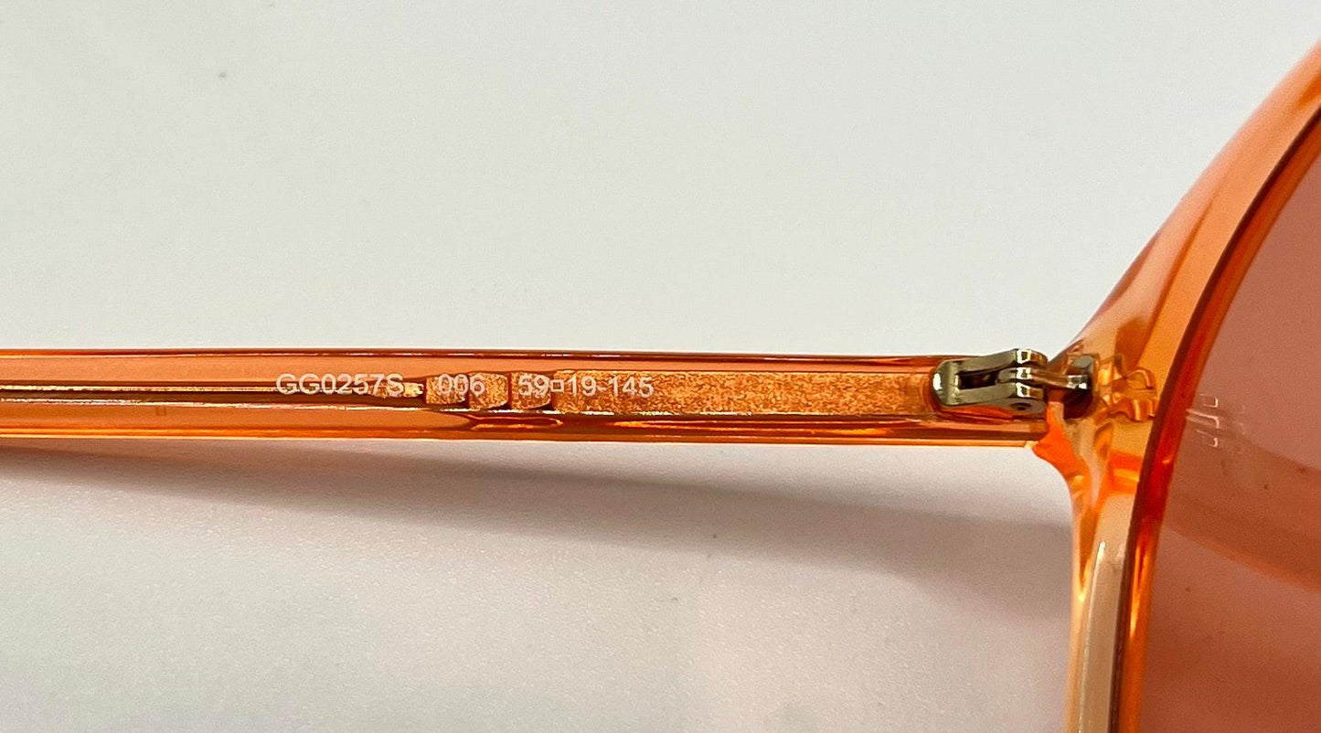 Gucci Gg0257S 006-Neon Pink Round Sunglasses – Full Kit-Deadstock|Unworn – Italy