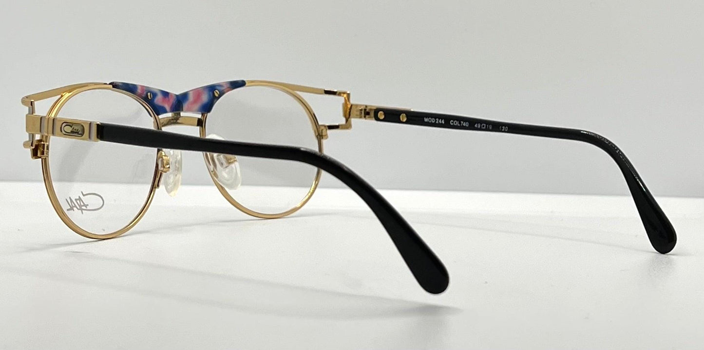 Cazal Mod 244 Col 740-Vintage Eyeglasses– Deadstock|Unworn–49Mm-Made In Germany