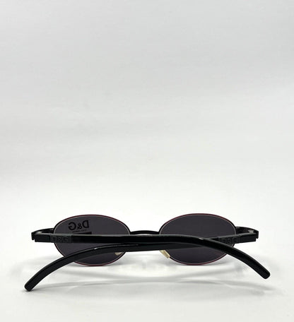 D&G 2033|330 Vintage Y2K Deadstock Sunglasses Red Black Oval Made in Italy