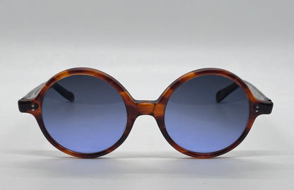 Sro U.S.A. Vintage 5 Tortoise Round Frames W| Custom Blue Gradient Berko’S Designs Lenses