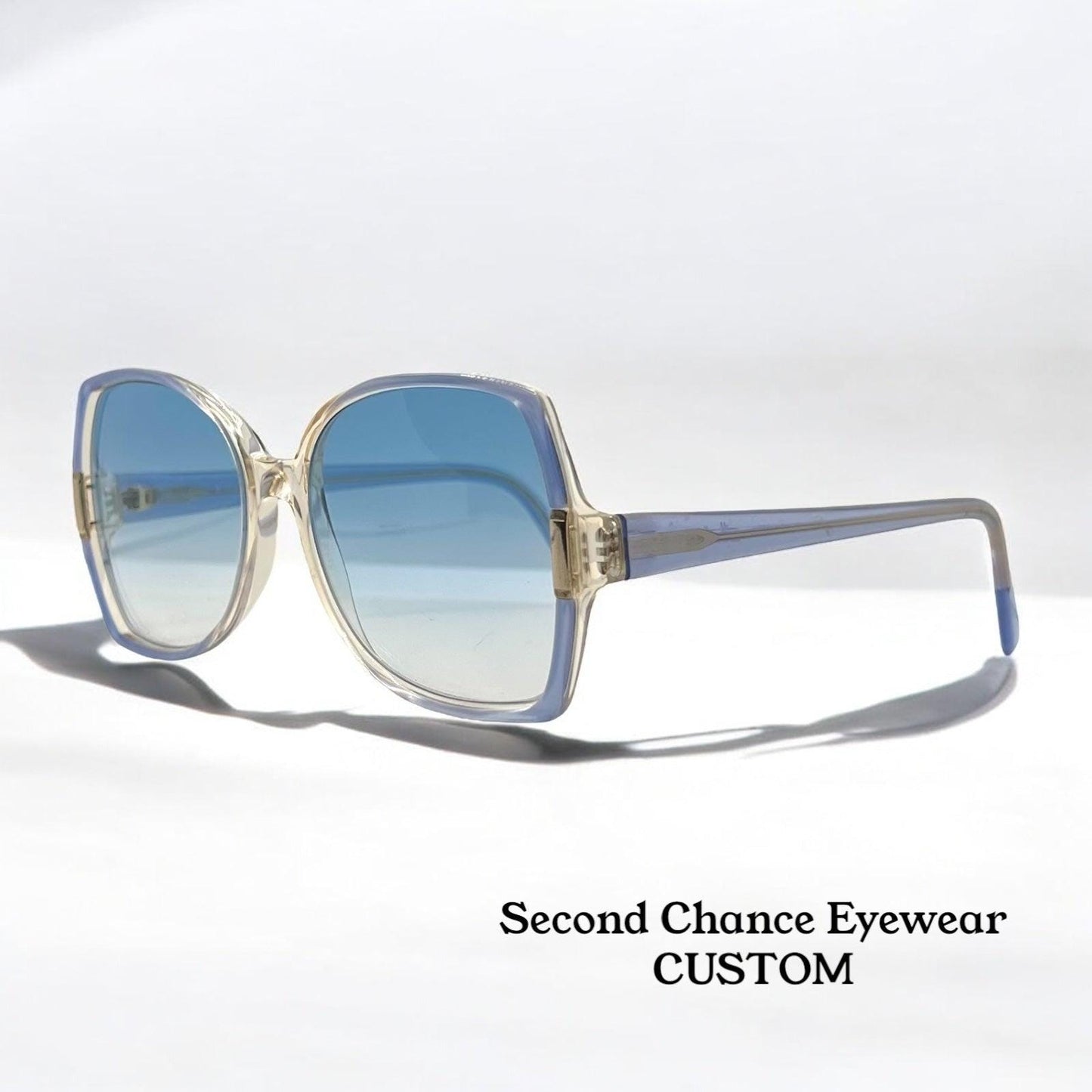 Silhouette M1153|20 C2720 Vintage Sunglasses w|New Ocean Blue Custom Gradient Lenses-Unworn 56mm-Austria