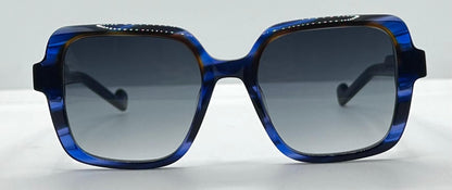 Entourage of 7 “Ravenna” Blue Havana Gradient 51mm Sunglasses-Made in Japan-New|Unworn -Full Kit
