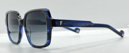 Entourage of 7 “Ravenna” Blue Havana Gradient 51mm Sunglasses-Made in Japan-New|Unworn -Full Kit