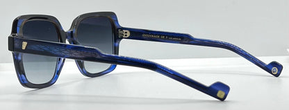 Entourage of 7 “Ravenna” Blue Havana Gradient 51mm Sunglasses-Made in Japan-New|Unworn -Full Kit