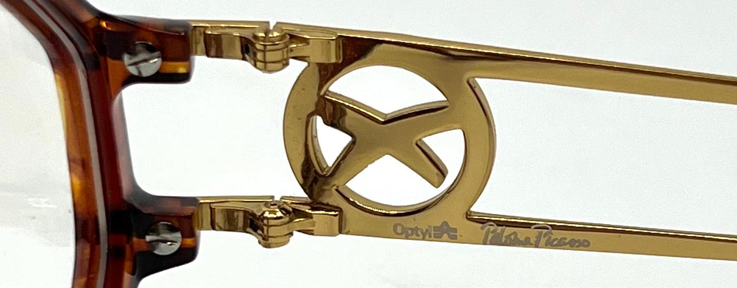 Paloma Picasso 3762 Vintage Eyeglass Frames-Germany-Full Kit-Unworn-53mm