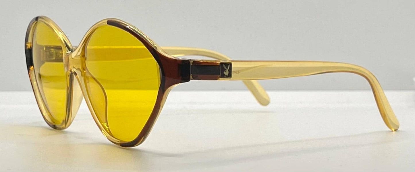 Playboy 4548 10 Vintage Sunglasses w|New Yellow Day|Night Custom Tinted Lenses-Unworn-54mm