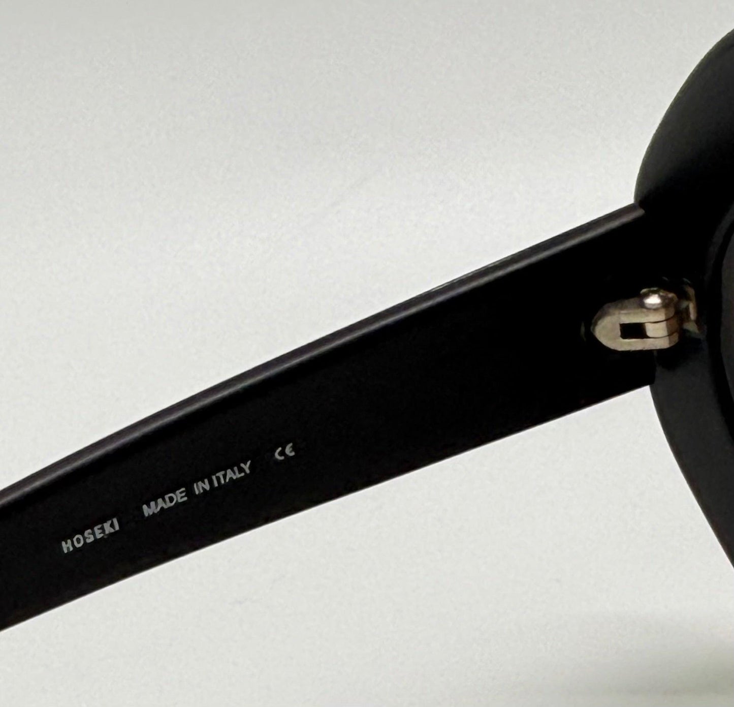 Hoseki Hk 231-Bold Geometric Oval Sunglasses-Kmn Finish-Vintage Deadstock-Italy