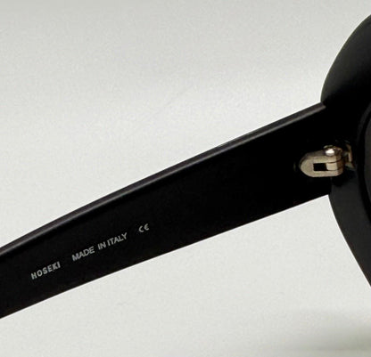 Hoseki Hk 231-Bold Geometric Oval Sunglasses-Kmn Finish-Vintage Deadstock-Italy