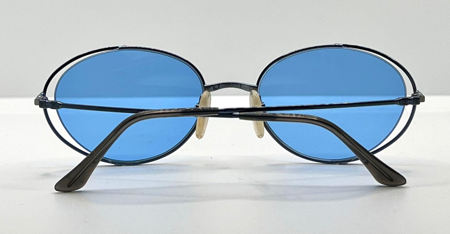 Vintage Yves Saint Laurent 4163 c.Y385 Sunglasses – Deadstock – Made in Italy – Custom Blue Lenses