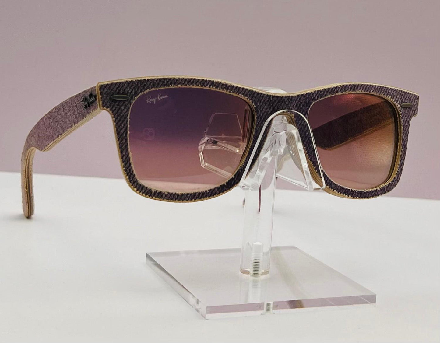 Ray-Ban Original-Wayfarer Denim (Purple Denim) Rb2140 (1167|55) 50Mm Brand New