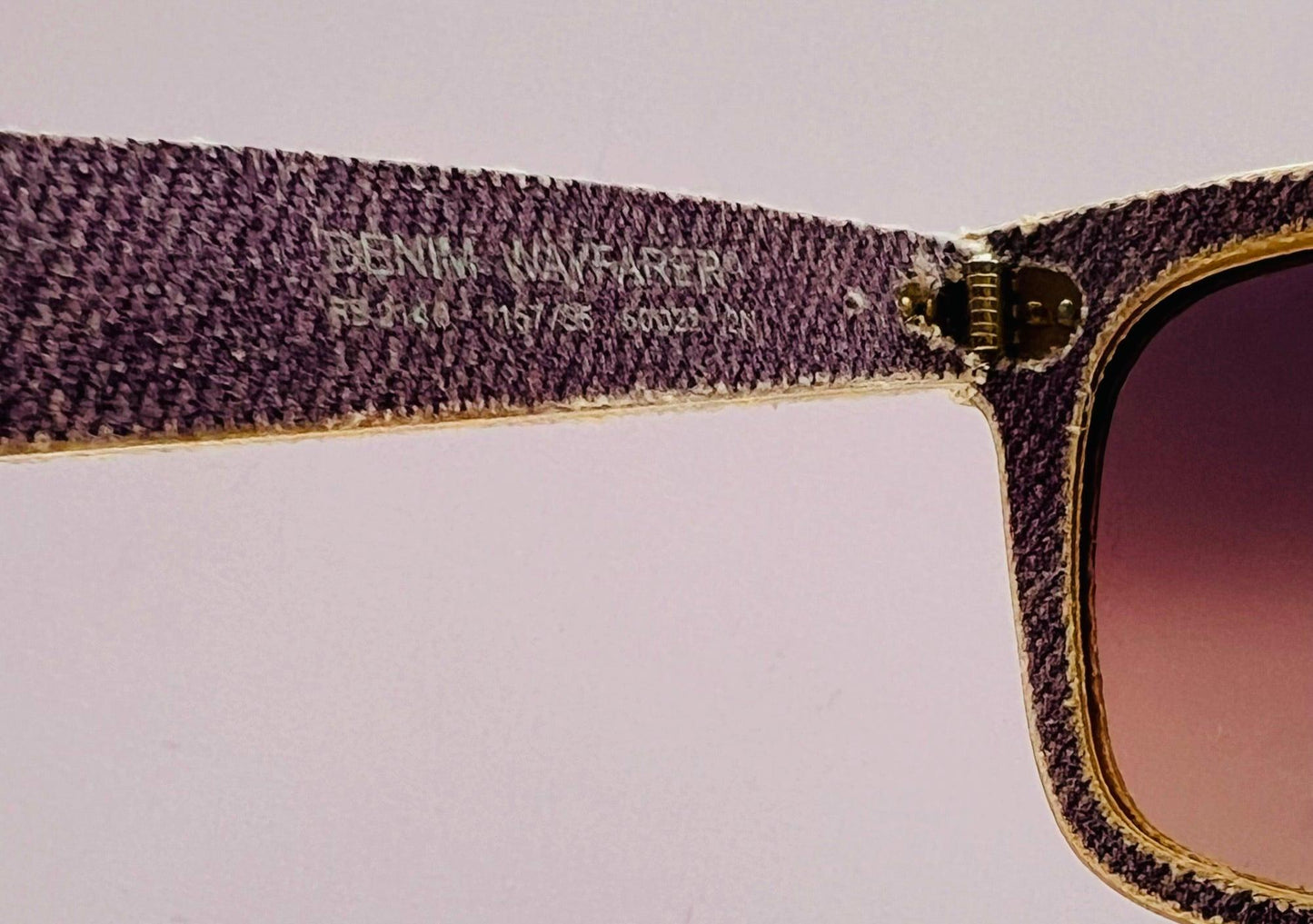 Ray-Ban Original-Wayfarer Denim (Purple Denim) Rb2140 (1167|55) 50Mm Brand New