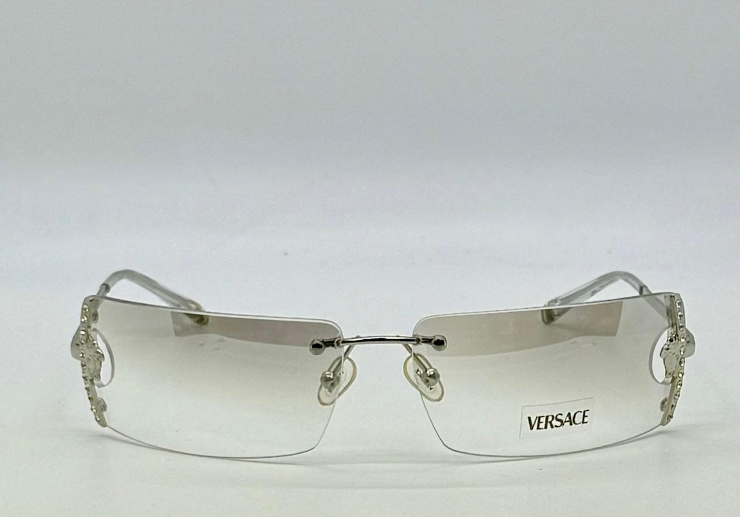 Versace N29|H 030|539 Vintage Rimless Shield Sunglasses-Deadstock|Collectible -Unworn-Italy