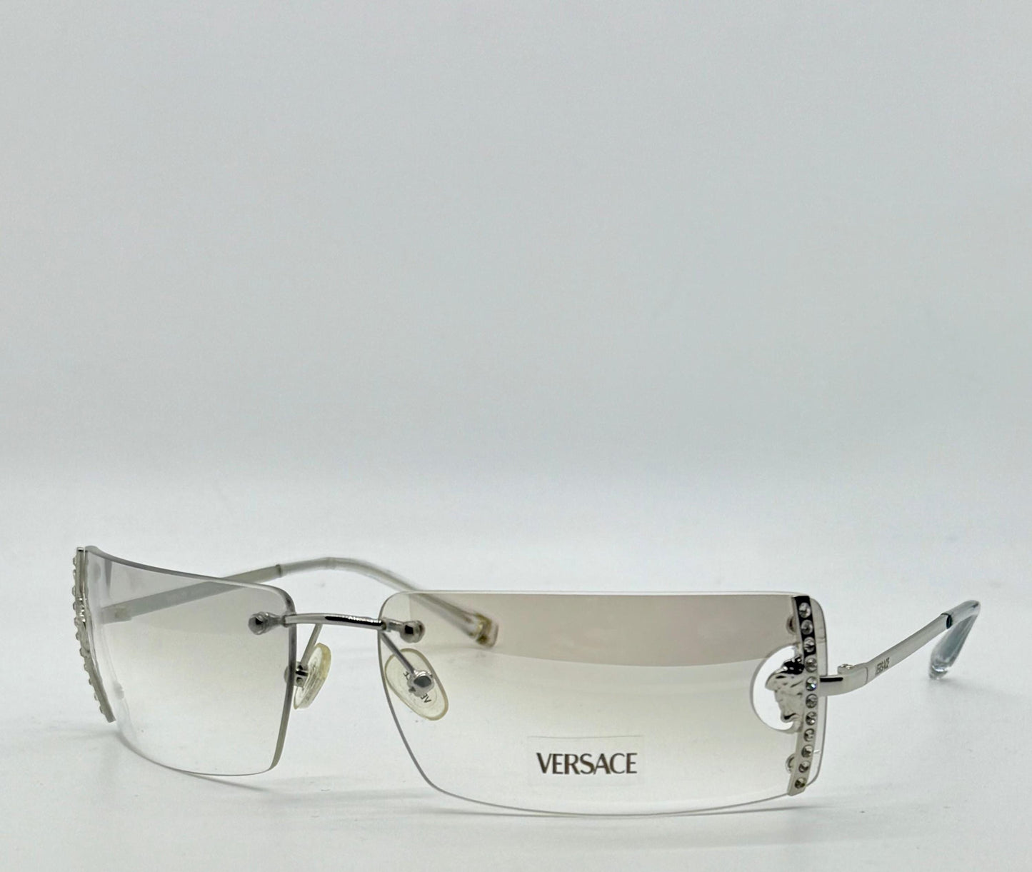 Versace N29|H 030|539 Vintage Rimless Shield Sunglasses-Deadstock|Collectible -Unworn-Italy