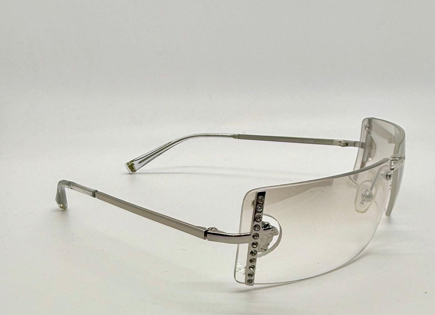 Versace N29|H 030|539 Vintage Rimless Shield Sunglasses-Deadstock|Collectible -Unworn-Italy