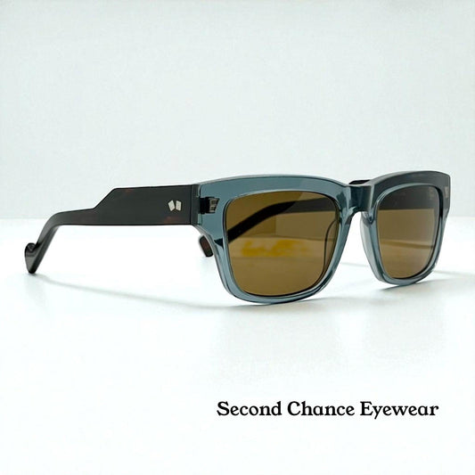 Entourage of 7 Runyon 10-49 Sunglasses-Made in Japan-Transparent Slate Blue|Tortoise-54mm-Full Kit
